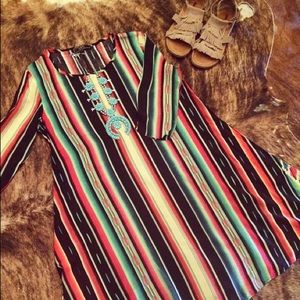 NWOT L&B Serape Dress
